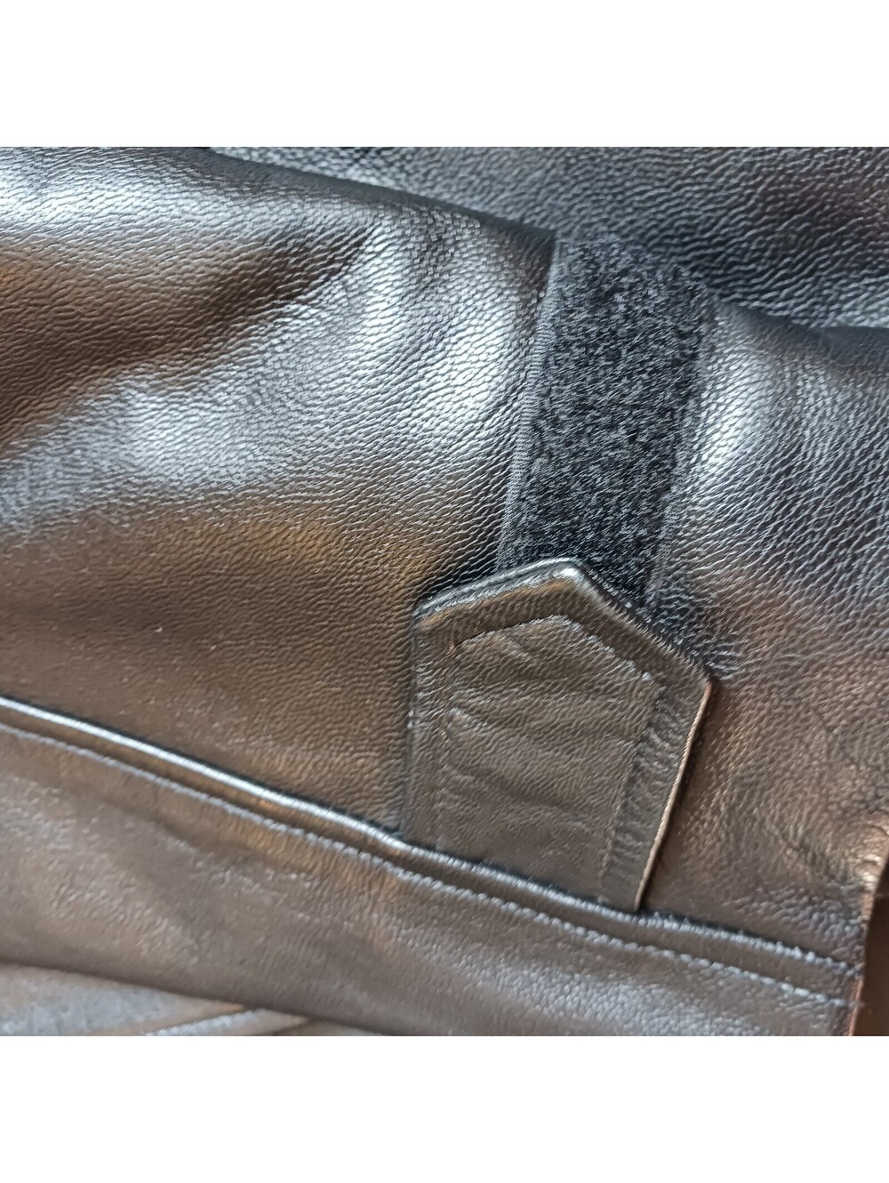 Cooper Genuine Leather US Army Field Jacket  Mens XXL Black Great Vintage - Picture 12 of 15